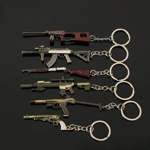 Anime trò chơi mini Gun mô hình V61 Sói luẩn quẩn khẩu súng mô Hình HợP Kim Keychain Mặt dây chuyền - Product Image 6