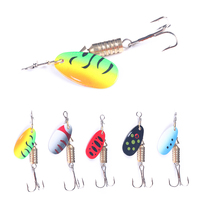 En gros SPB004-2 Combo 10 pièces/boîte, leurres de pêche à la cuillère en métal dur multicolores, leurres de pêche à la cuillère, ensemble de leurres de pêche en mer, en bateau, en rivière