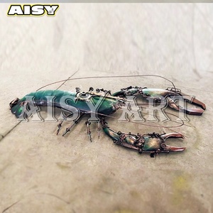 Rétro Nostalgique Style Industriel Écrevisse Modèle Pendentif Hotpot Restaurant Grill bar Magasin Mur Métal Fer Décoration - Product Image 2