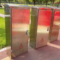 Caja de Distribución de Acero Inoxidable Plateada con Certificación IP55, Montable en Pared, Personalizable para la Industria Minera y de Fábricas