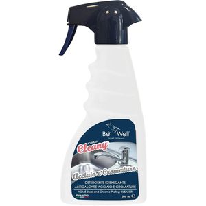 น้ำยาทำความสะอาดเหล็กและโครเมียม Be Well Cleany ขนาด 500 มล. ป้องกันคราบตะกรัน สำหรับใช้ในบ้าน - Product Image 1
