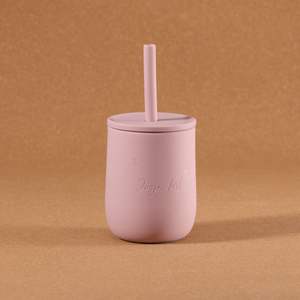 2025 gobelets en silicone personnalisés réutilisables sans BPA tasse à bec pour bébé prise en main facile pour les tasses pour tout-petits apprendre ensemble de sevrage - Product Image 2