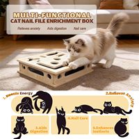 Caja de Rascador para Gatos de Madera Maciza Grande al por Mayor - Soporte para Logotipo Personalizado