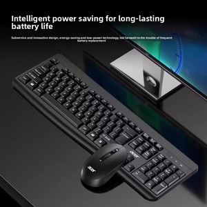 สำหรับ <span class=keywords><strong>ACER</strong></span> OAK110คีย์บอร์ดและ<span class=keywords><strong>เมาส์</strong></span><span class=keywords><strong>ไร้</strong></span><span class=keywords><strong>สาย</strong></span>1000dpi พร้อมปุ่มฟังก์ชั่นมัลติมีเดียสำหรับโฮมออฟฟิศแล็ปท็อป - Product Image 2