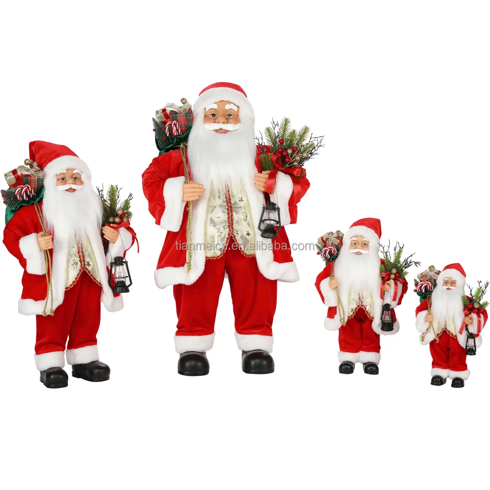 30cm custom christmas plush santa claus navidad ornaments doll toys holiday ornamental decor party supplier gifts festival xmas