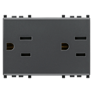 2 SICURY 2P+T 15A USA+SASO ซ็อกเก็ตสีเทา 5.3x3.9x7.6 ซม. - Product Image 1