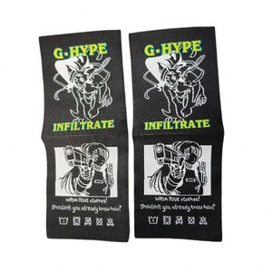 Luxury Custom Damask Woven <b>Labels</b> Rectangle Pattern Sustainable End Fold Neck Tag for Fashion Garment Sock Custom Brand Logo - Product Image 2