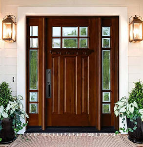 <span class=keywords><strong>Puerta</strong></span> de Entrada de Madera Sólida de Estilo Americano Europeo, <span class=keywords><strong>Puerta</strong></span> Frontal de Madera Moderna para Proyectos Residenciales y Comerciales - Product Image 4