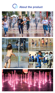Water Crown Interactive LED Dry Ground Fountain <b>Spray</b> System for Plaza Kids Playground Landscape - Product Image 4