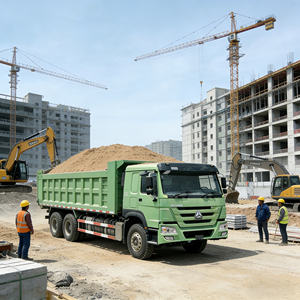 HOWO 371 덤프트럭 6x4 8x4 중장비 팁퍼 트럭 디젤 엔진 건설 운송용 - Product Image 6