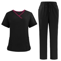 Scrubs Anti-Bactérien Élastique Logo Personnalisé Impression Chirurgiens Infirmières Clinique Vêtements Respirant Tissu Givré Uniformes D'hôpital