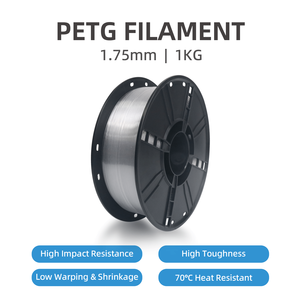 Filamento PETG Transparente Newmars3dp de 1 kg y 1.75 mm, Alta Calidad, Buena Resistencia, Alta Dureza, Impresoras 3D FDM, Resistencia al Rotura por Estiramiento 210% - Product Image 1