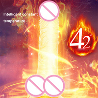 Teleskop vibrierende Schub realistische Dildo weibliche Masturbation mit Saug heizung Penis Fernbedienung Dick für Frauen