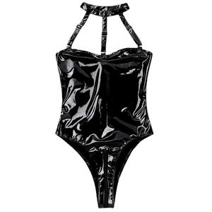 Moglovers Sexy Korte Catsuit Paaldans Rompertjes Kostuum Lingerie Bodysuits Lederen Dame Jumpsuit - Product Image 5