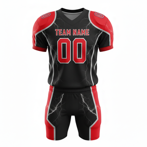 Jersey y Pantalones de Fútbol Americano de Alta Calidad Personalizados 100% Poliéster Unisex para Adultos - Product Image 5