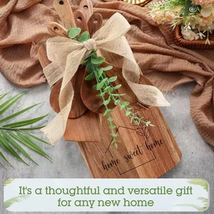 ของขวัญขึ้นบ้านใหม่ เขียงไม้กระถินเทศ พร้อมบรรจุภัณฑ์สวยงาม - Product Image 4