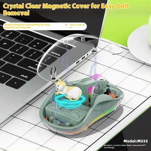 <span class=keywords><strong>Souris</strong></span> optique M333 à trois modes, ergonomique pour ordinateur portable, rétroéclairage RVB, rechargeable, pour droitiers, design 3D, cadeau créatif, en stock - Product Image 4