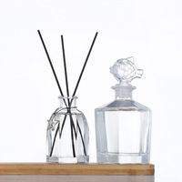 Bouteille d'huiles essentielles de 200ml, diffuseur d'arômes en verre, bouteilles vides en verre pour parfum de maison