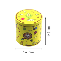 Boîtes à biscuits vintage vides, boîte à biscuits nostalgique, récipient alimentaire rond en métal rétro, rangement de cuisine pour pâtisserie, design personnalisé