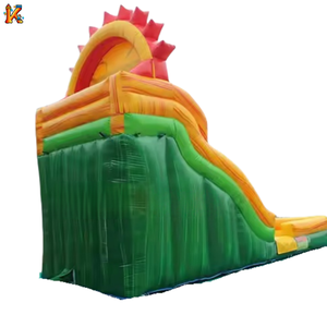 Phim hoạt hình thương mại mặt trời trượt bơm hơi với hồ bơi trượt nước lâu đài bơm hơi cho sân bên - Product Image 5