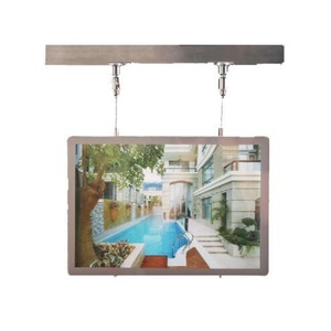 Ultra-thin 9mm Thickness Advertisement Cable Hanging Double Faced showcase <b>Led</b> <b>Light</b> <b>Box</b> - Product Image 1