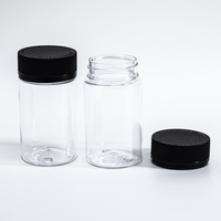 Contenants en plastique pour animaux de compagnie de 60 ml, 100 ml, 120 ml, 150 ml, 180 ml, bocaux en plastique, bouteilles en plastique anti-effraction avec couvercles hermétiques résistants aux enfants
