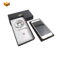 Boîte d'emballage en carton personnalisée avec logo sur mesure pour téléphone portable, avec insert en mousse, vente en gros d'usine