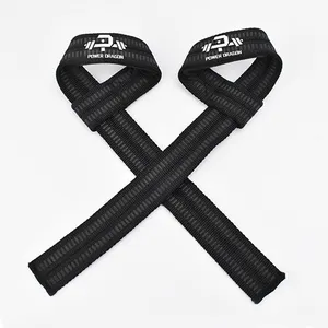 Wrist Protection Bodybuilding Training Gym Weight Lifting Wrist Straps With Silicone Anti-slip Strip