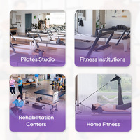 Équipement de yoga d'exercice à bas prix de haute qualité machines de pilates de réformateur en aluminium à domicile pliables