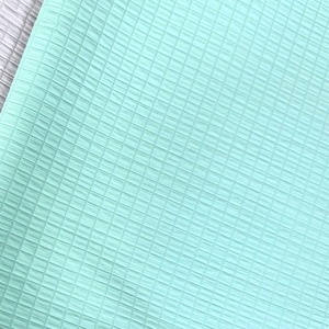 Impermeable Macaron Color Seersucker textura arrugada <span class=keywords><strong>Plaid</strong></span> 100% poliéster Waffle tela compuesta para bolsos de bricolaje billetera - Product Image 3
