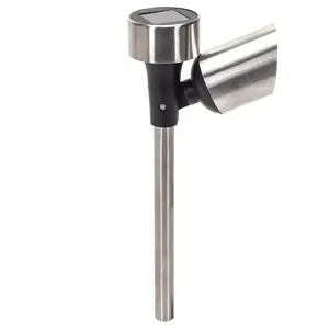 Faretto solare a LED da esterno 2700K, in acciaio inossidabile, ideale per illuminare il prato e valorizzare gli spazi esterni. - Product Image 1