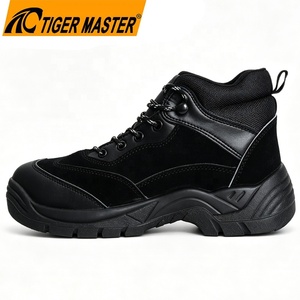 Zapatos <span class=keywords><strong>de</strong></span> Seguridad <span class=keywords><strong>de</strong></span> Cuero Negro para Hombre, con Puntera <span class=keywords><strong>de</strong></span> Acero, Entresuela <span class=keywords><strong>de</strong></span> Acero, Antiestáticos, Antideslizantes, Resistentes al Aceite y Ácidos, Suela <span class=keywords><strong>de</strong></span> PU, Venta al Por Mayor OEM - Product Image 1