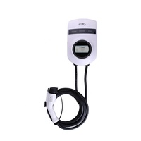 Nueva Estación de Carga Rápida para Vehículos Eléctricos de Pared con Enchufe Europeo Tipo 2, 7.2KW, IP55, 32A, CA, con Protección Contra Fugas, Certificación CE