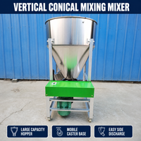 Mélangeur à Vis Conique Vertical pour Aliments du Bétail en Acier Inoxydable, Machine à Mélanger les Poudres 150kg