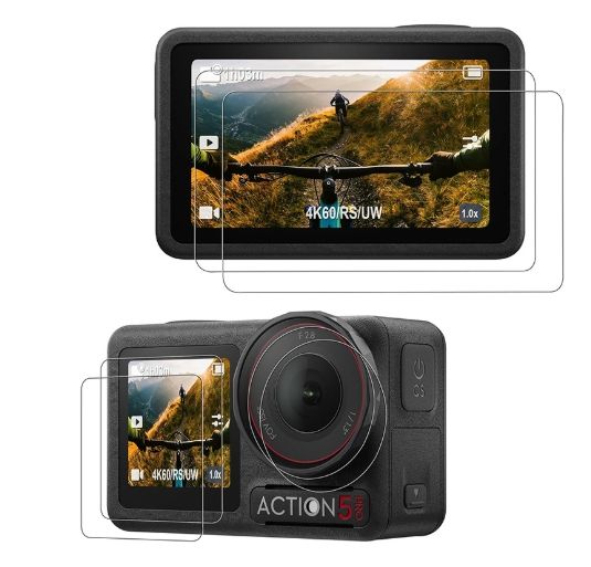 Hongdak Factory for DJI Osmo Action 5pro Tempered Film Screen Protector Camera Lens Glass Film Accessories