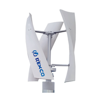 Générateur éolien à faible bruit 2KW 12V 24V 48V, éolienne à axe vertical