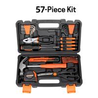 Juego de Herramientas Manuales Combinadas de 144 Piezas para Reparaciones Básicas del Hogar y Construcción General