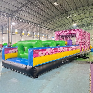 Pista de Obstáculos Inflable de Inflado y Desinflado Rápido para Carnaval, Pista de Carreras Inflable, <span class=keywords><strong>Arena</strong></span> de Desafío de Obstáculos Inflable - Product Image 1