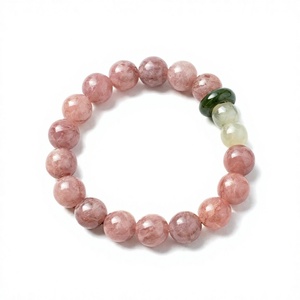Natural Stone <b>Beaded</b> Bracelet Round <b>Crystal</b> Jewelry Meditation Gift for Women - Product Image 4