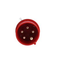 Fiche étanche industrielle Iec/Ce rouge à 5 broches 220-380V