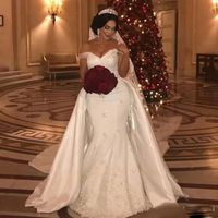 Robe de mariée grande taille NDB10747, robe de mariée blanche, tube top simple, bretelles spaghetti, robe de mariée sirène