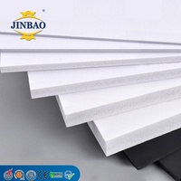 Panneau en mousse PVC publicitaire imprimé anti-UV, ignifuge, laminé haute densité, taille et couleur personnalisées JINBAO