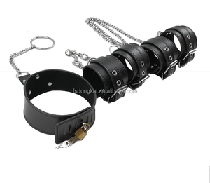 DK Source Factory SM Game Play Sex Toy Set PU Bondage Fetish Restraints Kit pour Couples Menottes Fouets Cosplay BDSM Bondage Set - Product Image 4