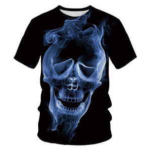 Nuovi uomini caldi estate stampa 3d T Shirt Street Fashion Models <span class=keywords><strong>Love</strong></span> Fashion Skull T Shirt Graphic Skull manica corta Tees - Product Image 6