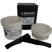 Mastic de réparation métallique époxy 2111, adhésif structurel renforcé en acier haute température pour l'entretien des machines et le transport