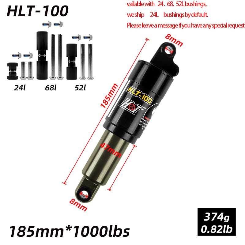 185 mm * 1000 lb - Noir