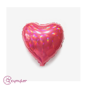 Cymylar, venta al por mayor, <span class=keywords><strong>globos</strong></span> de papel de aluminio de corazón de 18 pulgadas, <span class=keywords><strong>globos</strong></span> iridiscentes de arcoíris, rojo, verde, azul, plateado para decoración de fiesta de cumpleaños - Product Image 5