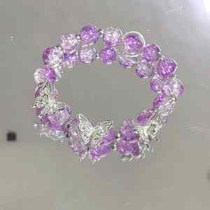 Bracelet à breloques en gros pour femmes, bijou de boutique, bracelet en perles de verre colorées pour femmes - Product Image 2