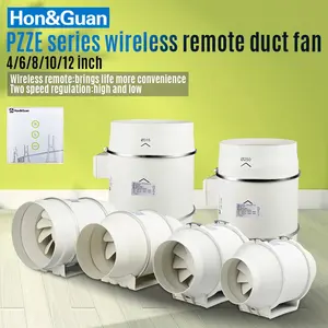 Fabrika ucuz fiyat büyük hava akımı 4 inç 220 ~ 240V custom made kanal fan güçlendirici havalandırma fanları kontrol panel egzoz fanı