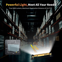 Lampe torche d'inspection magnétique portable en plastique ABS avec LED COB pour la réparation automobile, la maison, le garage et les situations d'urgence